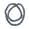 Transparent Electroplate Glass Beads Strands EGLA-N002-34C-C15-2