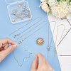 10Pcs 2 Colors Brass Box Chains Slider Bracelet Making KK-BC0013-29-3