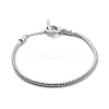 Brass Snake Chain Bracelets for Men Women BJEW-G736-05P-4
