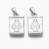 Non-Tarnish 304 Stainless Steel Pendants X-STAS-R112-002-1