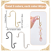 240Pcs 3 Colors Stainless Steel S-shape Hooks AJEW-SC0003-69-2