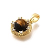Brass Micro Pave Cubic Zirconia Charms LS-KK-S517-03G-2
