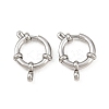 Tarnish Resistant 304 Stainless Steel Spring Ring Clasps STAS-R083-04-1