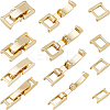 12Pcs 4 Styles Eco-Friendly Brass Watch Band Clasps KK-SC0004-09-1