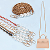 5Pcs 5 Colors PU Leather & Aluminum Chain Bag Straps FIND-WR0009-49-3