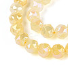Anti-Tarnish Electroplate Glass Beads Strands GLAA-N064-8mm-03-4