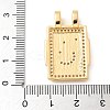 Brass Micro Pave Cubic Zirconia Pendants KK-U053-20G-04-3