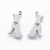Non-Tarnish 201 Stainless Steel Pendants X-STAS-F231-061P-2