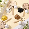 4Pcs 4 Colors PU Leather Keychain KEYC-CL0001-02-3