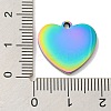 Ion Plating(IP) 304 Stainless Steel Pendants STAS-D025-01M-02-3