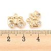 Brass Micro Pave Cubic Zirconia Pendants KK-E090-17G-3