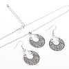 Bohemian Style Alloy Pendant Necklaces & Dangle Earrings Sets WG43411-01-2