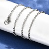 Tarnish Resistant 304 Stainless Steel Cable Chains Necklace Making X-STAS-P045-01P-2
