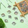 20Pcs 2 Styles Alloy Enamel Tree of Life Connector Charms FIND-CJ0001-62-7