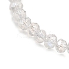 3Pcs 3 Colors Electroplate Glass Beads Stretch Bracelets BJEW-TA00646-5
