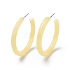 Acrylic Ring Stud Earrings EJEW-M217-05-1