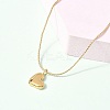 304 Stainless Steel Pendant Necklaces for Women NJEW-U040-02B-G-2