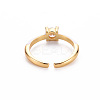 Brass Enamel Cuff Rings RJEW-T016-26G-NF-2