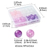 64Pcs 4 Colors Round Imitation Cat Eye Resin Beads RESI-FS0001-66B-4