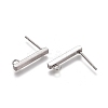 Non-Tarnish 304 Stainless Ear Stud Components LS-STAS-M274-012C-P-1