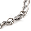 Tarnish Resistant 201 Stainless Steel Link Chain Bracelets BJEW-B078-95P-3
