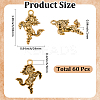 60Pcs Tibetan Style Alloy Pendants FIND-SC0023-40-2