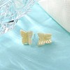 Hypoallergenic Bioceramics Zirconia Ceramic Butterfly Stud Earrings EJEW-C065-01A-2