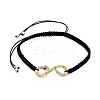 Couple Adjustable Nylon Thread Braided Bead Bracelets BJEW-JB05449-3