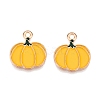 Thanksgiving Day Theme Alloy Enamel Pendants X1-ENAM-T020-35O-1