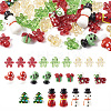 44pcs 10 style Christmas Handmade Lampwork Beads LAMP-TA0001-16-2