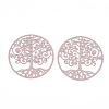 430 Stainless Steel Filigree Pendants LS-STAS-T042-06E-2