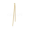 Brass Round Snake Chains Tassel Big Pendants KK-P227-06B-G-2