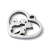 Non-Tarnish 304 Stainless Steel Charms STAS-C097-38B-P-2