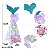 20Pcs 4 Colors Mermaid Tail Shape Candboard Box CON-CJ0001-22-2