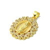 Real 18K Gold Plated Brass Micro Pave Cubic Zirconia Pendants KK-H472-33G-01-2