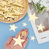 4Bags Acrylic Star Stickers DIY-GF0012-46A-3