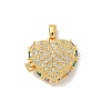 Brass Micro Pave Cubic Zirconia Locket Pendants LS-KK-F905-05G-02-1