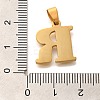 Ion Plating(IP) 304 Stainless Steel Rhinestone Pendants STAS-U035-01G-R-3