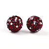 Polymer Clay Pave Rhinestone Beads RB-T018-01E-2
