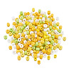Opaque Glass Round Seed Beads GLAA-TAC0025-07A-07-1