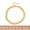 Brass Cuban Link Chain Bracelets for Women BJEW-C140-10G-5