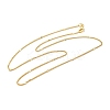 2mm Rack Plating Brass Curb Chain Necklaces for Women Men MAK-L044-24G-1