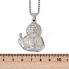 201 Stainless Steel Saint Jude Pendant Necklaces for Men Women LS-NJEW-K283-16P-5