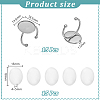DIY Oval Cuff Ring Kits DIY-UN0008-15P-3