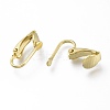 Brass Clip-on Earring Findings KK-Z007-30G-2