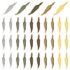 120Pcs 6 Colors Tibetan Style Alloy Pendants FIND-YW0006-89-1