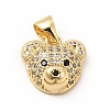 Rack Plating Brass Micro Pave Cubic Zirconia Charms KK-G456-23G-02-1