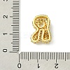Rack Plating Brass Clear Cubic Zirconia Pendants KK-S378-01G-R-3