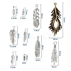 20Pcs 10 Style Tibetan Style Alloy Pendant TIBEP-YW0001-32-2