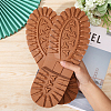 Rubber Anti Skid Silicon Shoes Bottom Heel Sole FIND-WH0126-630B-03-3